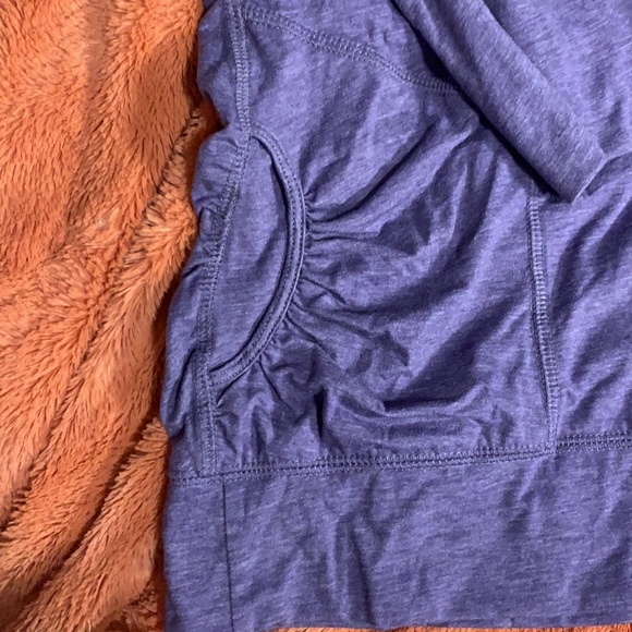 Sansara Yoga Athletic Top long sleeves SZ XL Mauve w/hood - Picture 3 of 6